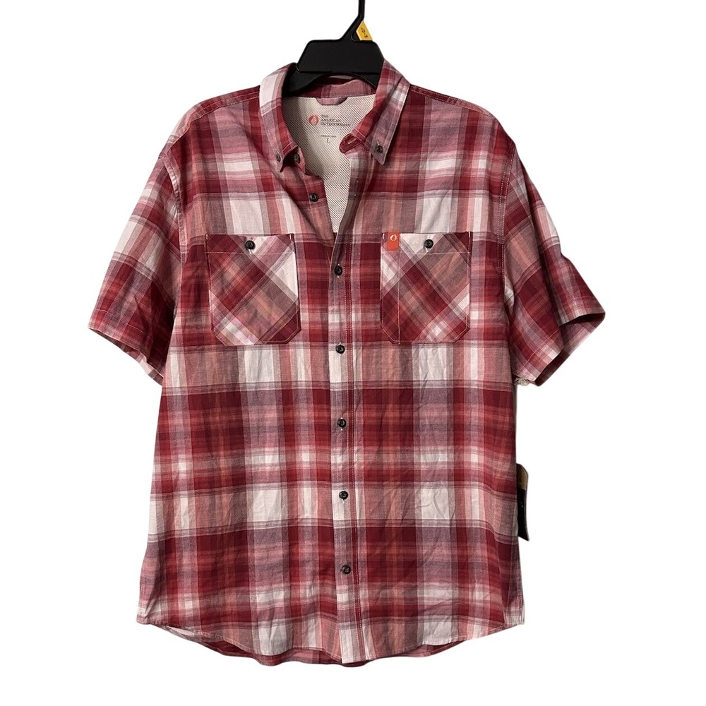 NWT The American Outdoorsman Mens Short Sleeve Hunting Fishing Shirt Size Large